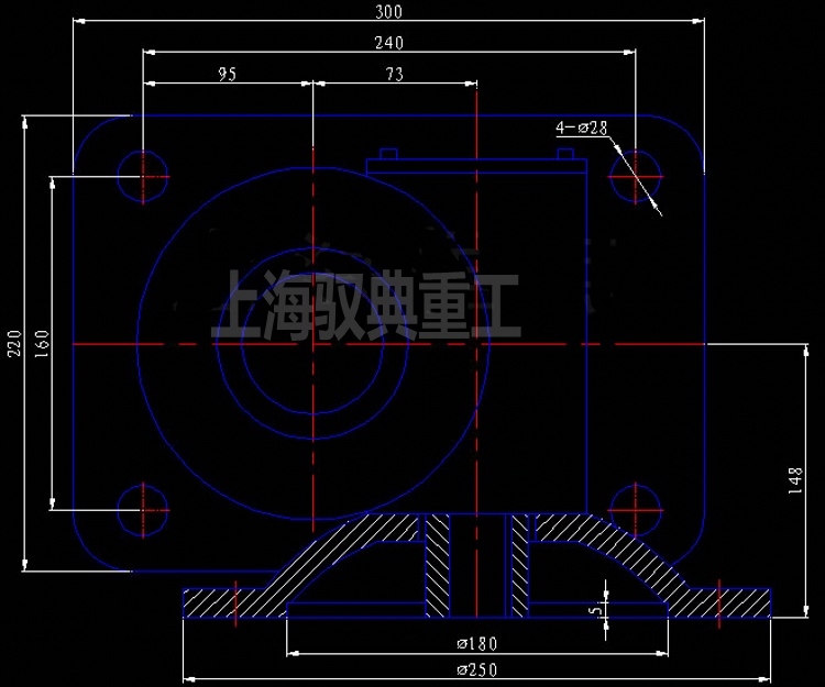 SWL絲桿升降機20噸CAD圖