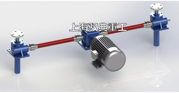 SWL絲桿升降機兩臺聯(lián)動升降機構(gòu)平臺圖片